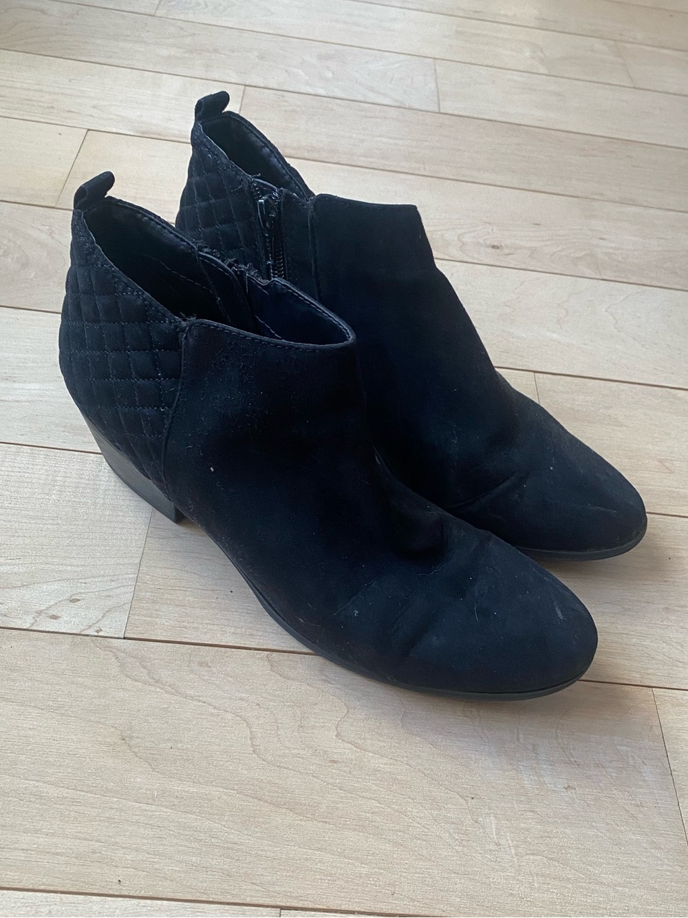 Style & Co. Womens Wessley Almond Toe Black Ankle Boots Size 9